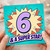 6th Birthday Card, 6 & A Superstar Card