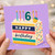 6th Birthday Card, Happy Birthday Cake Design Card