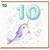 10th Birthday Card, Cute Narwhal Birthday Card