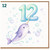 12th Birthday Card, Cute Narwhal Design