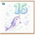 16th Birthday Card, Cute Narwhal Age 16 Card