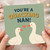 You're a Quacking Nan Funny Birthday Card for Nan - Cute Duck Pun with Heart, Grandmother Card from Grandkids