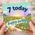 7th Birthday Card, Happy Birthday Floral Butterfly Card