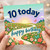 10th Birthday Card, Happy Birthday Floral Butterfly Card