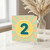 2nd Birthday Card, Retro Number 2 Birthday Card