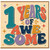 1st Birthday Card, 1 Year of Awesome Retro Typography Card
