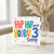3rd Birthday Card, Hip Hip Hooray 3 Today