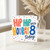 8th Birthday Card, Hip Hip Hooray 8 Today Card