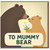 To Mummy Bear Mother’s Day Card - Cute Bear Cub with Daisies for Mum - From Son or Daughter