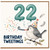 22nd Birthday Card, Birthday Tweetings Cute Bird Party Card