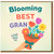 Blooming Best Gran Birthday Card - Cute Floral Bouquet Design with 'Love You xx' Note, Gran Birthday Card from Grandchildren