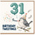 31st Birthday Card, Cute Bird Birthday Card, Birthday Tweetings