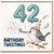 42nd Birthday Card, Birthday Tweetings Bird Party Card