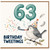 63rd Birthday Card, Birthday Tweetings Bird Card