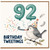92nd Birthday Card, Birthday Tweetings Bird Party Card
