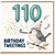 110th Birthday Card, Birthday Tweetings Bird Party Design