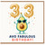 33rd Birthday Card, Avo Fabulous Birthday Card