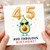 45th Birthday Card, Avo Fabulous Funny Avocado Birthday Card