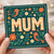 Mum Birthday Card - Cute Floral Birds Illustration - Bold 'MUM' Design - Lovely Birthday Card for Mother from Son or Daughter