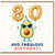 80th Birthday Card, Avo Fabulous Avocado Birthday Card
