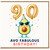 90th Birthday Card, Avo Fabulous Birthday Card, Cute Avocado 90 Birthday Card