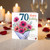 70th Birthday Card, Happy Birthday Floral Bouquet Card With Love
