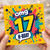 17th Birthday Card, OMG 17 H - BDAY Card