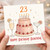 23rd Birthday Card, for Her - Happy Birthday Beautiful Cake and Champagne Design
