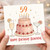 59th Birthday Card, Happy Birthday Beautiful Cake and Champagne Design