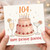 104th Birthday Card, Happy Birthday Beautiful Card