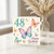48th Birthday Card, Happy Birthday Butterfly Design
