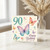 90th Birthday Card, Happy Birthday Butterfly Card
