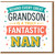 Nan Thank You Card from Grandson - Behind Every Great Grandson Is a Truly Fantastic Nan - Colourful Typography Appreciation Card for