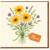 Mum Mother's Day Card - Floral Bouquet with Yellow Daisies and Lavender - Heartfelt Botanical Card for Mum
