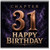 31st Birthday Card, Chapter 31 Happy Birthday Card