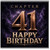 41st Birthday Card, Chapter 41 Happy Birthday Card