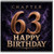 63rd Birthday Card, Chapter 63 Happy Birthday Card