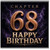 68th Birthday Card, Chapter 68 Happy Birthday Card