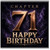 71st Birthday Card, Chapter 71 Happy Birthday Card