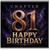 81st Birthday Card, Chapter 81 Happy Birthday Card