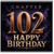 102nd Birthday Card