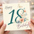 18th Birthday Card, Happy 18th Birthday Floral Card