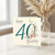 40th Birthday Card, Happy 40th Birthday Floral Butterfly Card