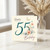 55th Birthday Card, Happy 55th Birthday Floral Butterfly Card