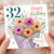 32nd Birthday Card, Floral Bouquet With Love