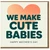 Funny Mother's Day Card for Wife or Partner - We Make Cute Babies Heart Design - Cheeky Card from Partner