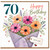 70th Birthday Card, Floral Bouquet Happy Birthday With Love Card
