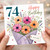 74th Birthday Card, Floral Happy Birthday Card With Love