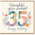 35th Birthday Card, You’re Wonderful Happy Birthday Floral Watercolour Card