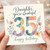 35th Birthday Card, You’re Wonderful Happy Birthday Floral Watercolour Card
